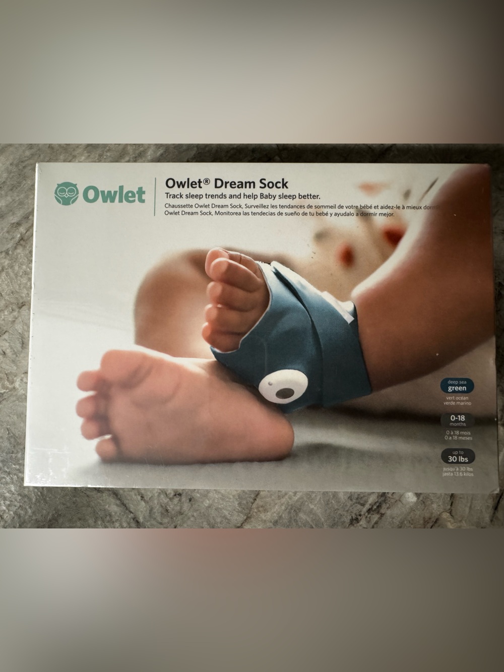 Owlet Dream Sock baby monitor